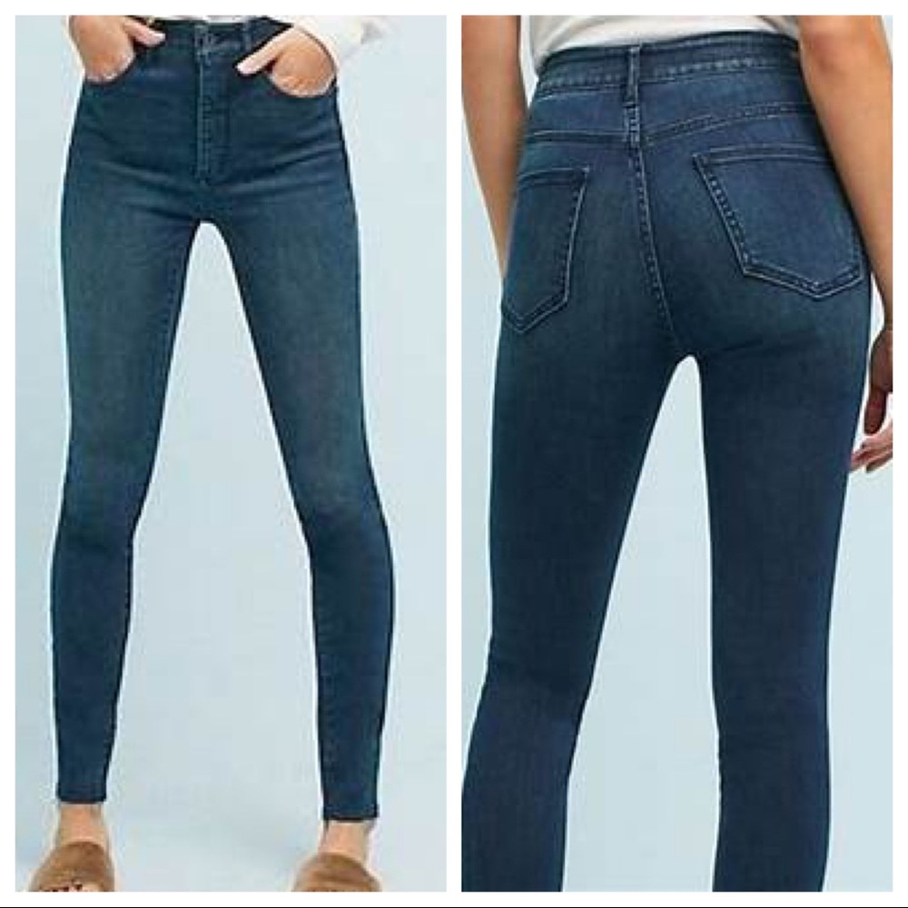 Anthropologie Pilcro Ultra High Rise Skinny Dark Wash Women’s Sz 28